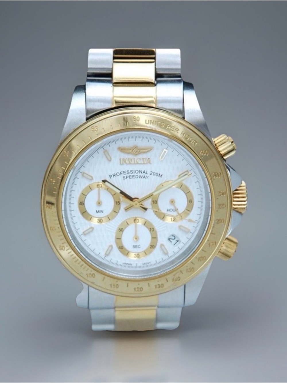 Invicta Men's Speedway Chronograph Watch 9212 39mm Two Tone New Battery